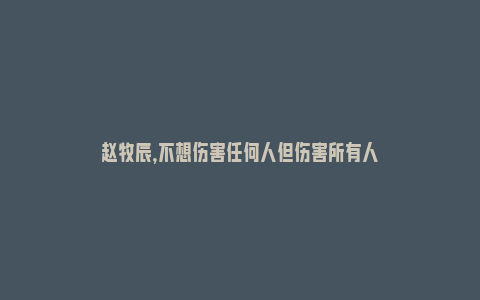 赵牧辰，不想伤害任何人但伤害所有人_https://www.npxbk.com_商业_第1张